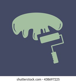 Icon of Paint Brush. Eps-10.