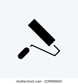 Icon Paint Roller. suitable for building symbol. glyph style. simple design editable. design template vector. simple illustration