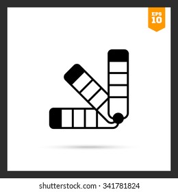 Icon of paint samples set
