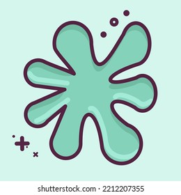 Icon Paint Splash. suitable for Paint Art Tools symbol. MBE style. simple design editable. design template vector. simple illustration