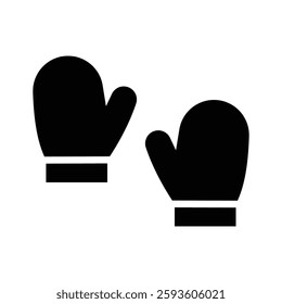 Icon of a pair of mittens for warmth in cold weather