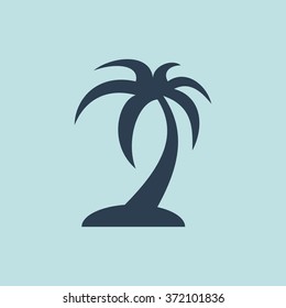 Icon of Palm Tree. EPS-10.