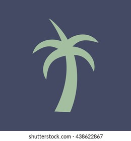 Icon of Palm Tree. Eps-10.