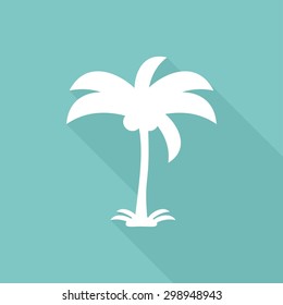 Icon Palm trees with a long shadow