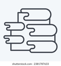 Icon Pamukkale. related to Turkey symbol. line style. simple design editable. simple illustration