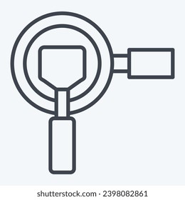 Icon Pan. related to Cooking symbol. line style. simple design editable. simple illustration