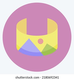 Icon Panoramic. suitable for Art symbol. Flat Style. simple design editable. design template vector. simple illustration