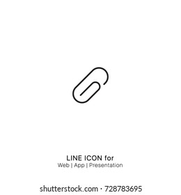 Icon Paper clipper graphic design single icon vector