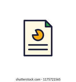 icon paper data presentation business