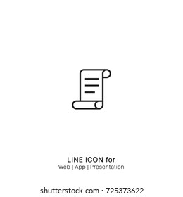 Icon paper graphic design single icon vector
