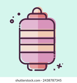 Icon Paper Lantern. related to Japan symbol. MBE style. simple design illustration.