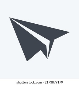 Symbolpapierplatte. geeignet für Web Interface Symbol. Glyph-Stil. einfaches Design bearbeitbar. Designvorlage, Vektor. einfache Symbolillustration