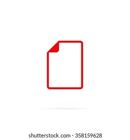 Icon of a paper sheet.