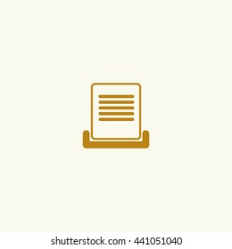 Icon paper sheet.