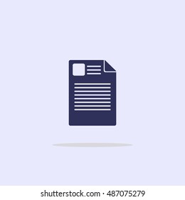 Icon paper sheet.