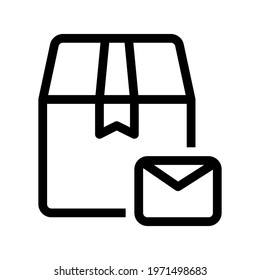 Icon Parcel With Style Outline