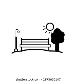 icon park benches and trees design