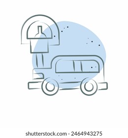 Icon Parking Meter. related to City symbol. Color Spot Style. simple design illustration