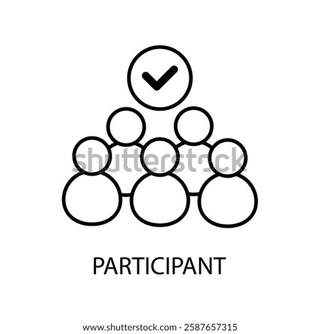 Icon a participant, isolated against a clean background.
