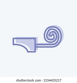 Icon Party Blower. suitable for party symbol. two tone style. simple design editable. design template vector. simple symbol illustration
