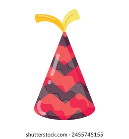 icon of Party Hats Flat Stickers 

