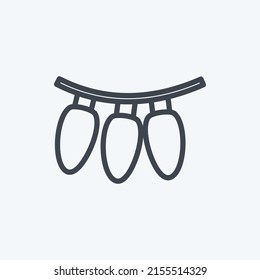 Ilustración de los iconos. adecuado para el símbolo de fiesta. estilo de línea. diseño simple editable. vector de plantilla de diseño. ilustración de símbolo simple
