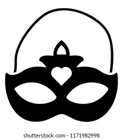 
Icon of a party mask depicting masquerade masks
