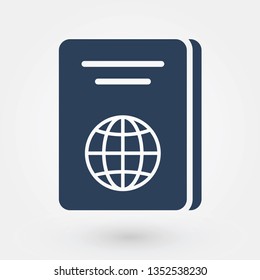 Icon of Passport For Mobile, Software, Web, App, UX, UI - Vector