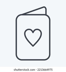 Icon Passport. suitable for Summer symbol. line style. simple design editable. design template vector. simple illustration