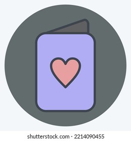 Icon Passport. suitable for Summer symbol. color mate style. simple design editable. design template vector. simple illustration