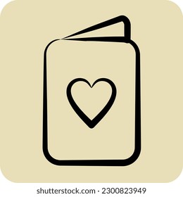 Icon Passport. suitable for Summer symbol. hand drawn style. simple design editable. design template vector. simple illustration