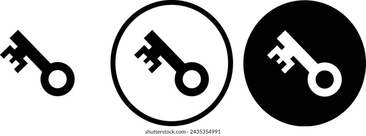 icon password black outline for web site design 
and mobile dark mode apps 
Vector illustration on a white background