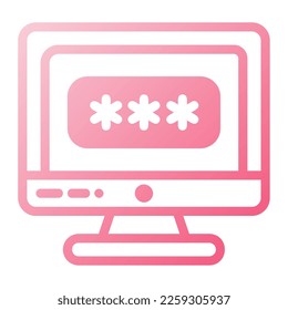 Illustration von Symbolpassworten kann für Web-App-Infografiken usw. verwendet werden