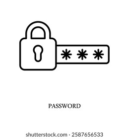 Icon a Password, isolated against a clean background.
