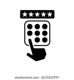 Icon a password, isolated against a clean background.