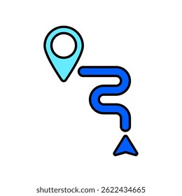 Icon a path, isolated against a clean background.