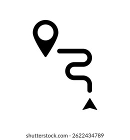 Icon a path, isolated against a clean background.