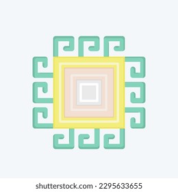 Icon Pattern. related to Decoration symbol. flat style. simple design editable. simple illustration