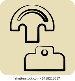 Icon Pattern. related to Shoemaker symbol. hand drawn style. simple design editable. simple illustration