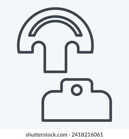 Icon Pattern. related to Shoemaker symbol. line style. simple design editable. simple illustration