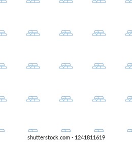 icon pattern repeat seamless on white background. Editable line icon icons from casino collection. gold icon for web and mobile.