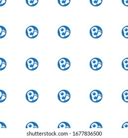  Symbol-Muster nahtlos einzeln auf weißem Hintergrund. Bearbeitbar gefülltes Symbol.  Icon-Muster für Web und Mobile.