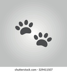 Icon paw tracks.