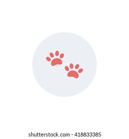 Icon paw tracks.