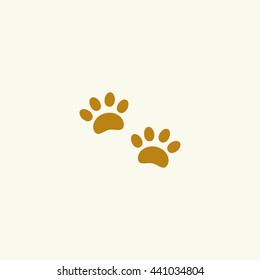 Icon paw tracks.