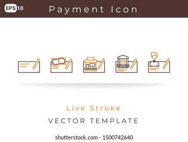Icon payment Method For Website, Infographic Element. Vector Illustration