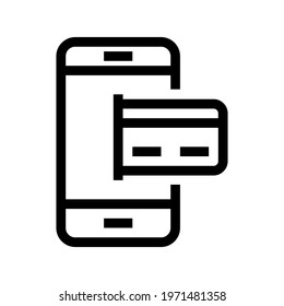 Icon Payment Online With Style Outline