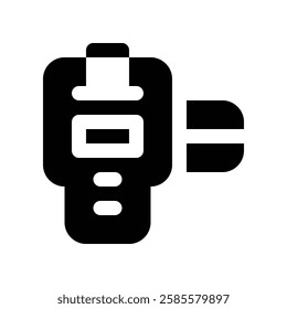 Icon Payment Terminal With Style Glyph