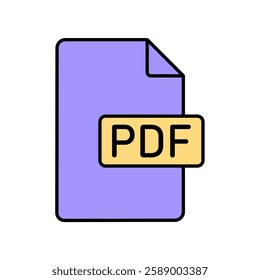 Icon a pdf, isolated against a clean background.
