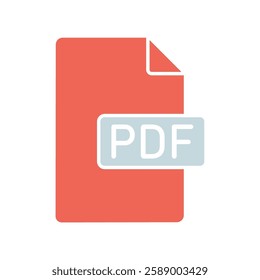 Icon a pdf, isolated against a clean background.
